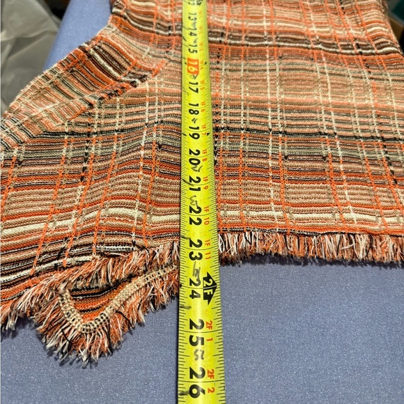 Ming Wang Orange Plaid Blouse - Picture 4 of 7